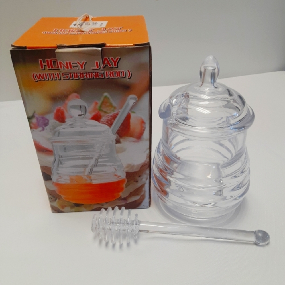 Acrylic Beehive Honey Jar